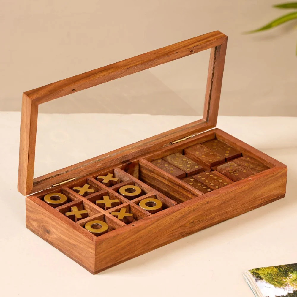 3 in 1 Portable Game Wooden Box Set - Image 18
