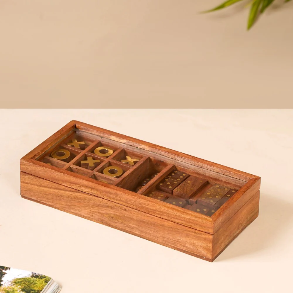 3 in 1 Portable Game Wooden Box Set - Image 19