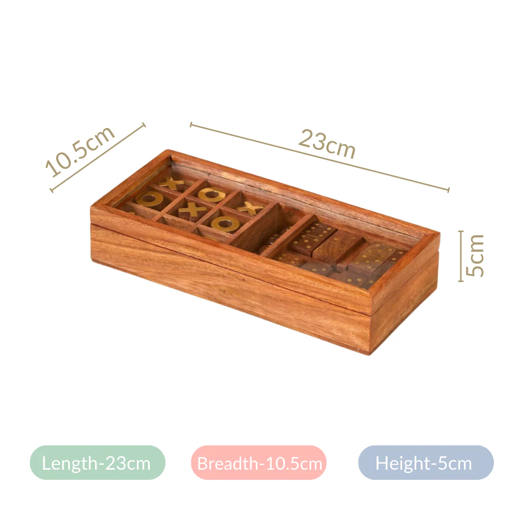 3 in 1 Portable Game Wooden Box Set - Image 7