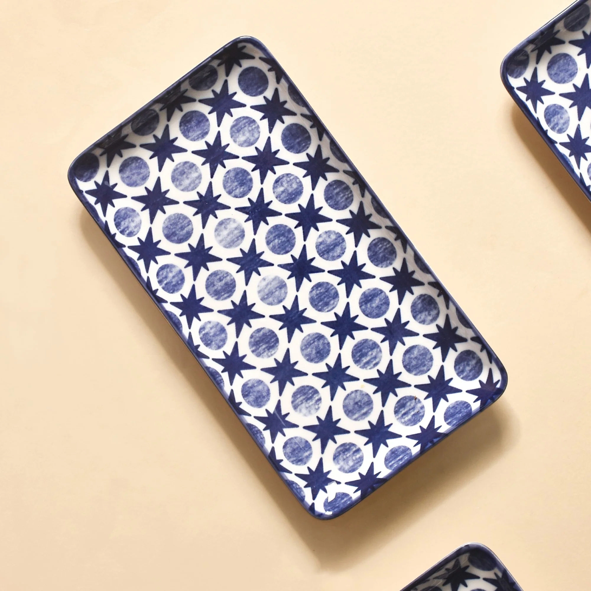 Abstract Design Ceramic Platters Set Of 4 8x4 Inch - Image 10