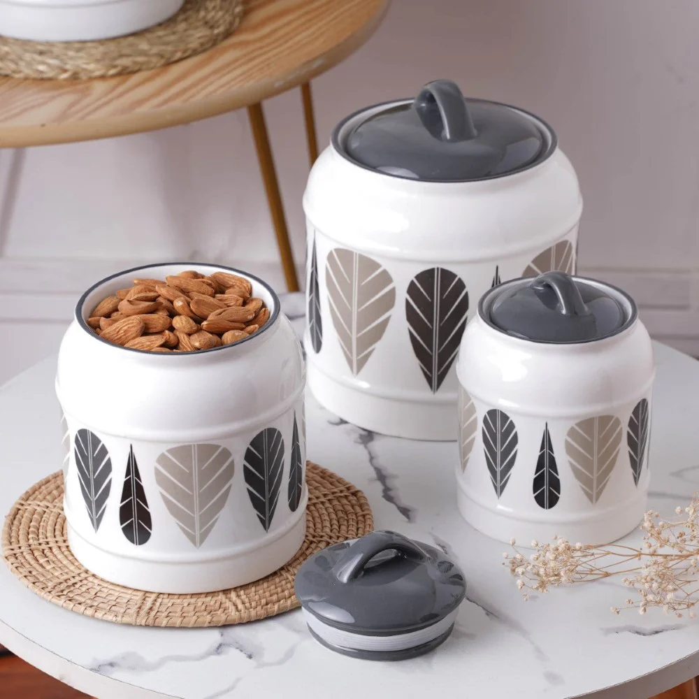 Airtight Jars Black And White - Image 10