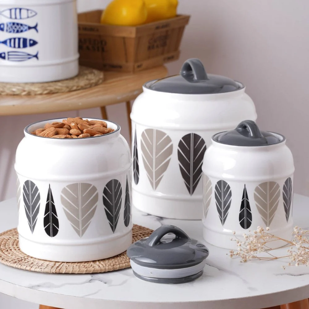 Airtight Jars Black And White - Image 5