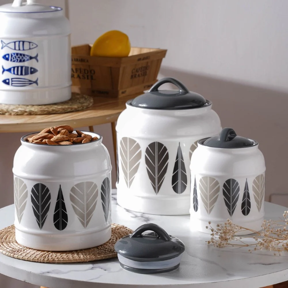Airtight Jars Black And White - Image 8