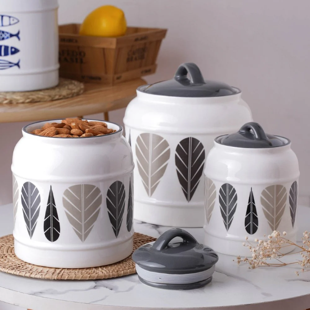 Airtight Jars Black And White - Image 9