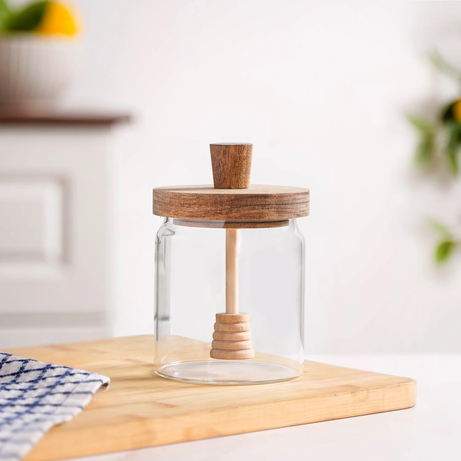 Airtight Lid Glass Honey Jar 500ml - Image 9