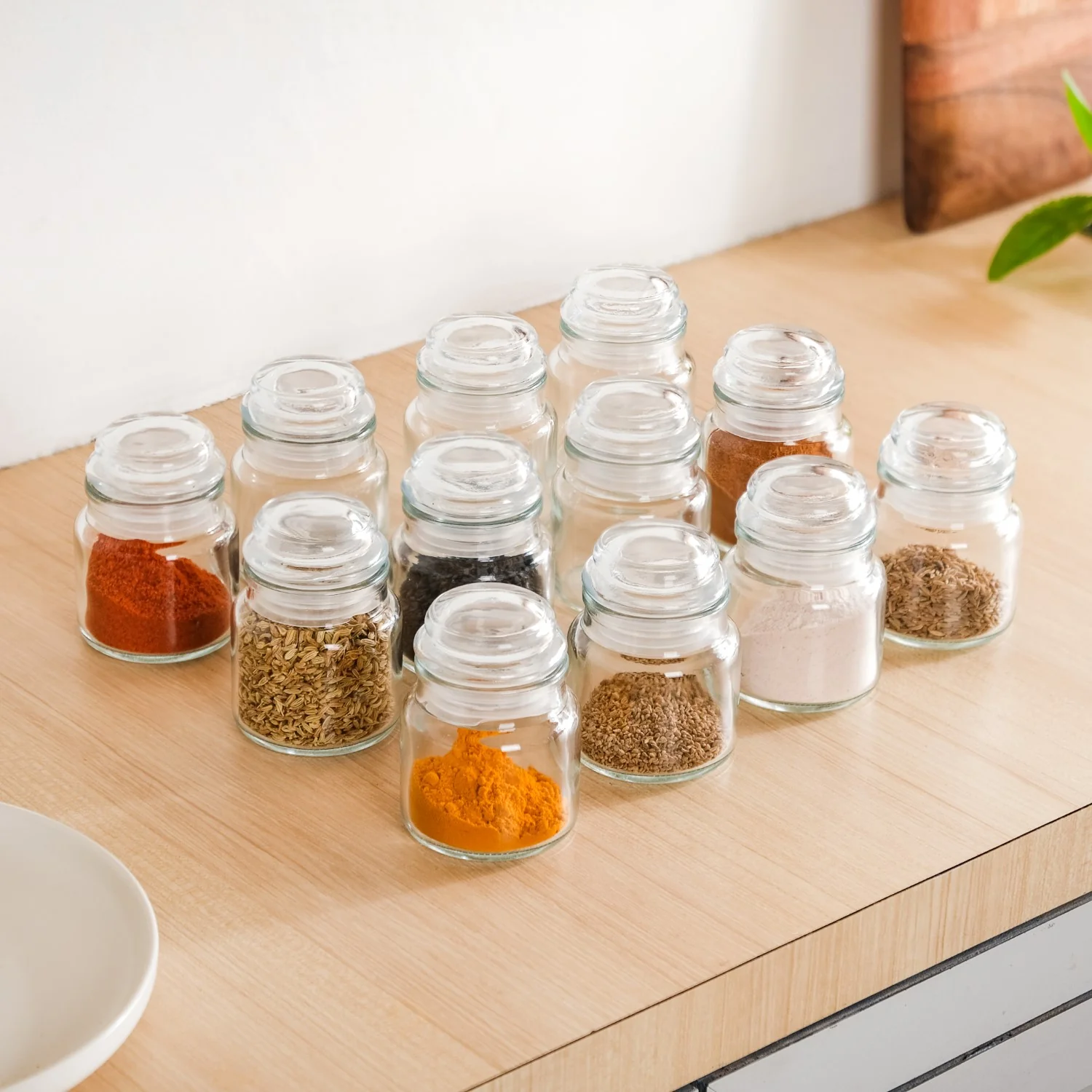 Airtight Mini Spice Jars Set Of 12 100ml - Image 13
