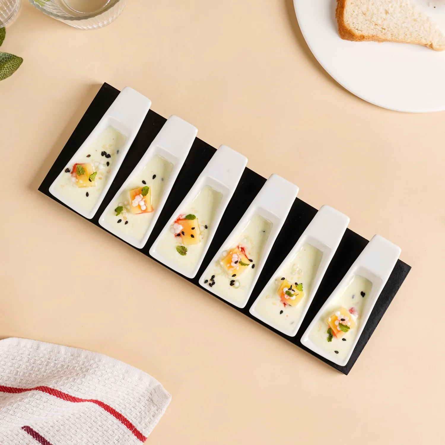 Appetizer Spoon With Tray Set Of 6 - Image 3