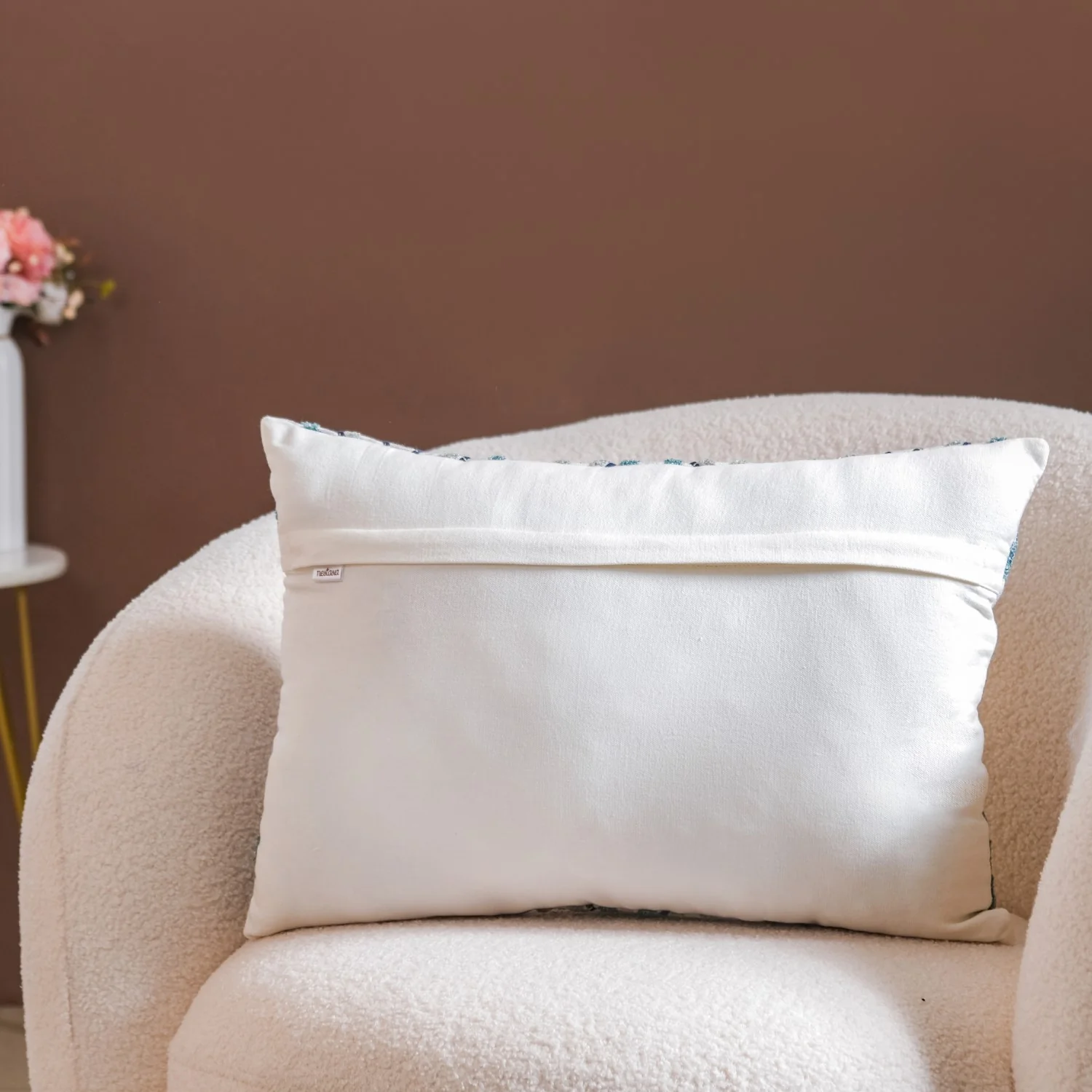 Aztec Embroidery Couch Cushion Cover 20x14 Inch - Image 8