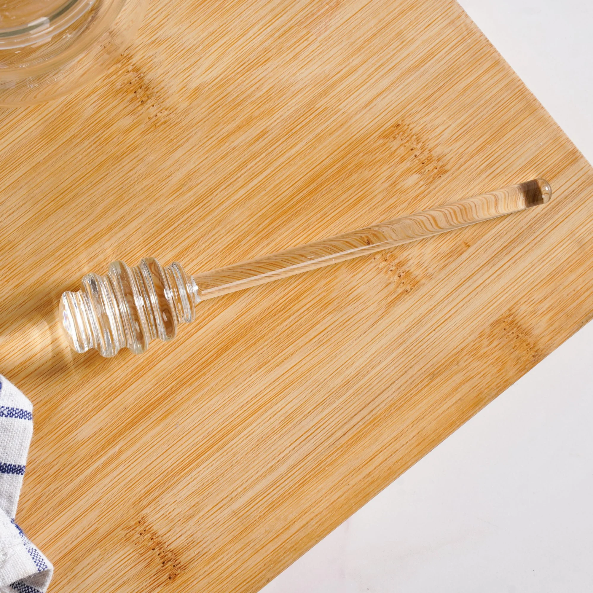 Beehive Glass Honey Jar With Dipper And Lid 480ml - Image 6