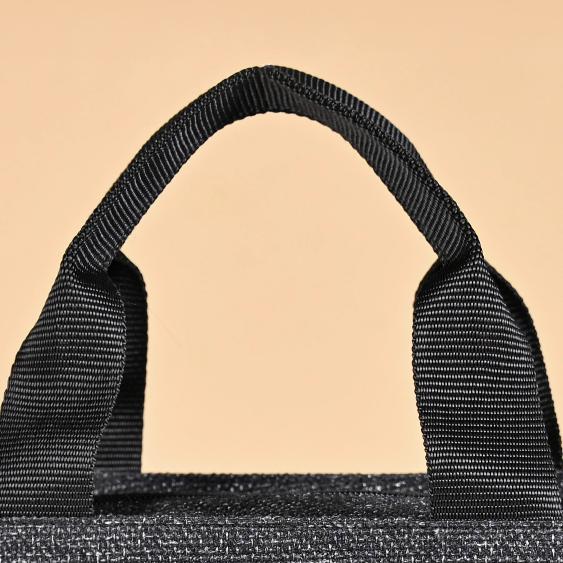 Black Blue Jute Lunch Bag - Image 7