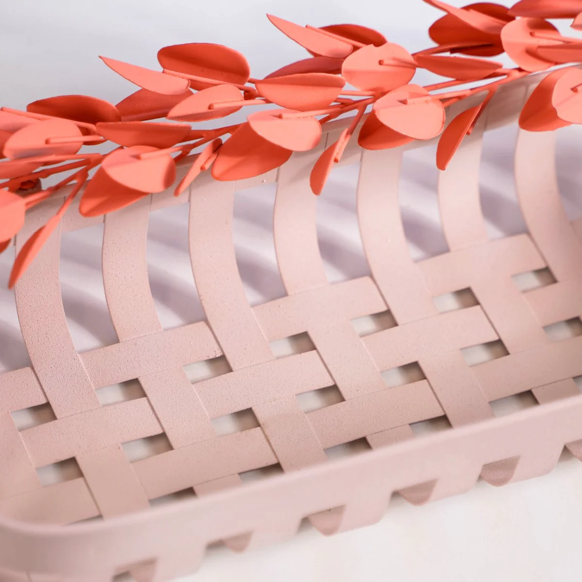 Bloom Floral Decorative Basket 14x6 Inch - Image 6