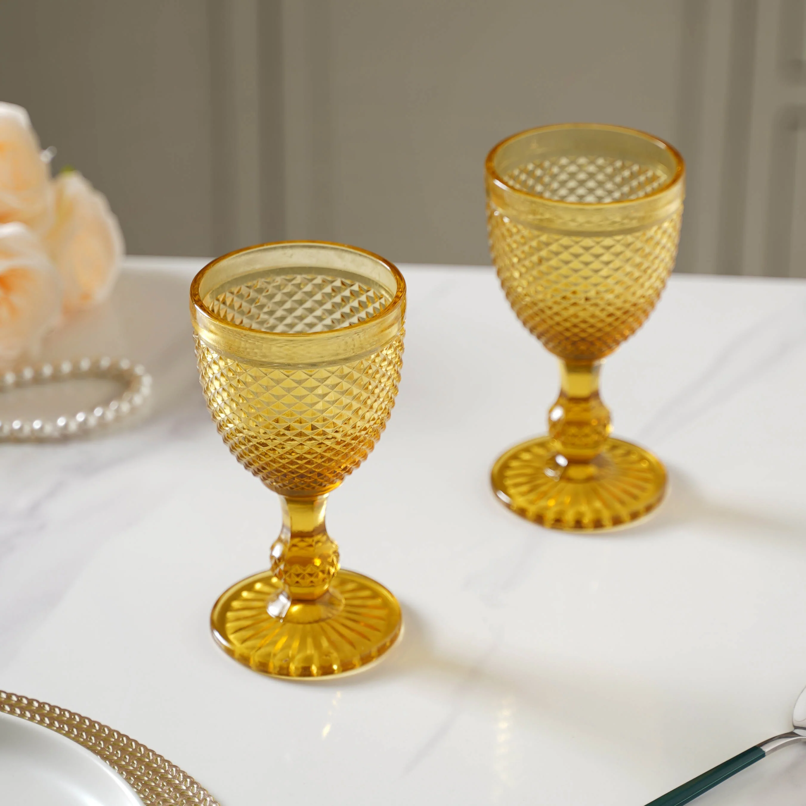 Bohemian Wine Glass Set of 2 - Image 4