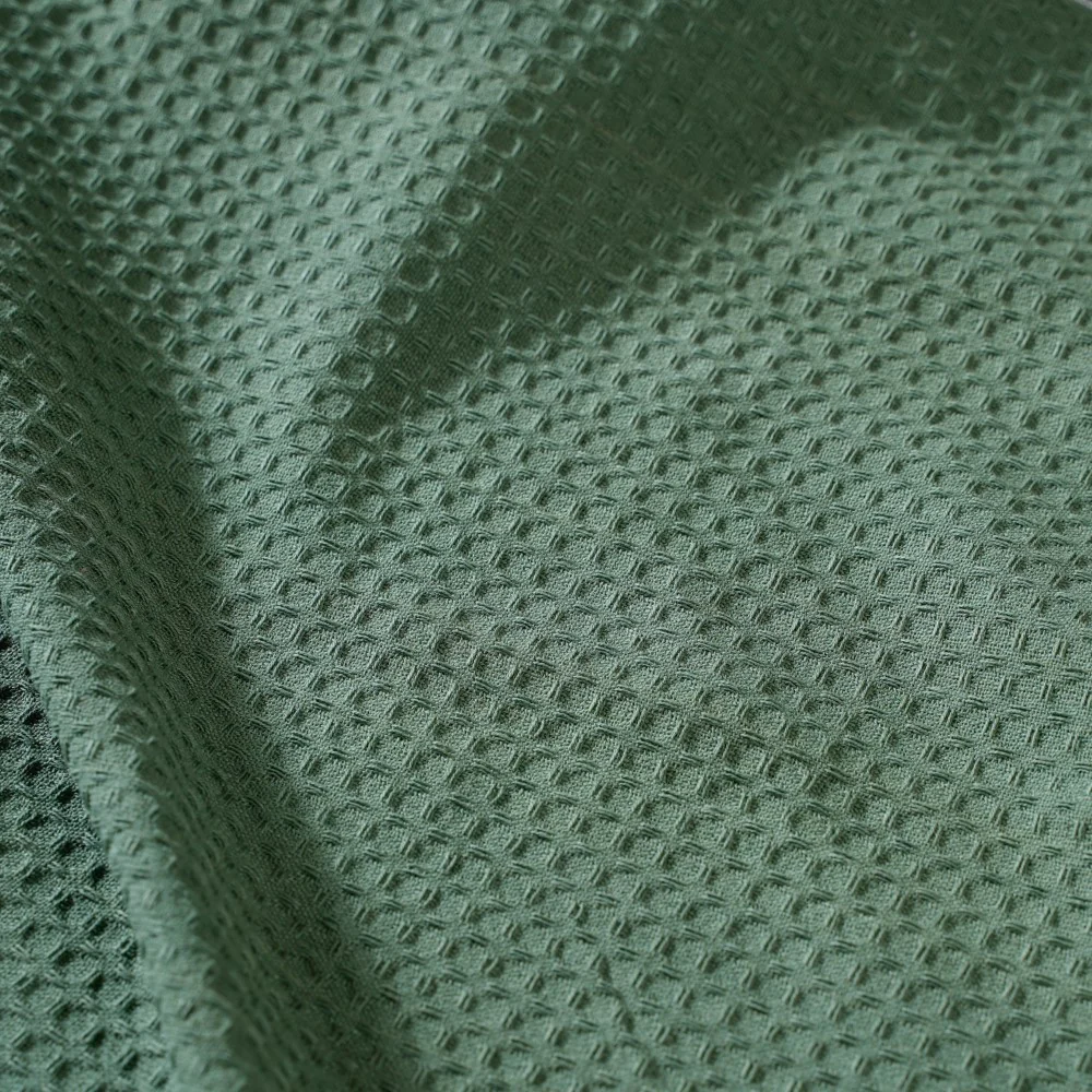 Green White Stripes Cotton Hand Towel Set Of 2 - Image 9