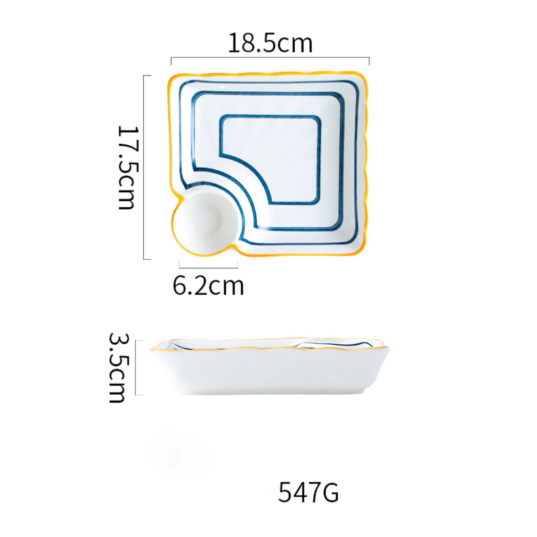 Chip and Dip Plate Nitori - Image 15
