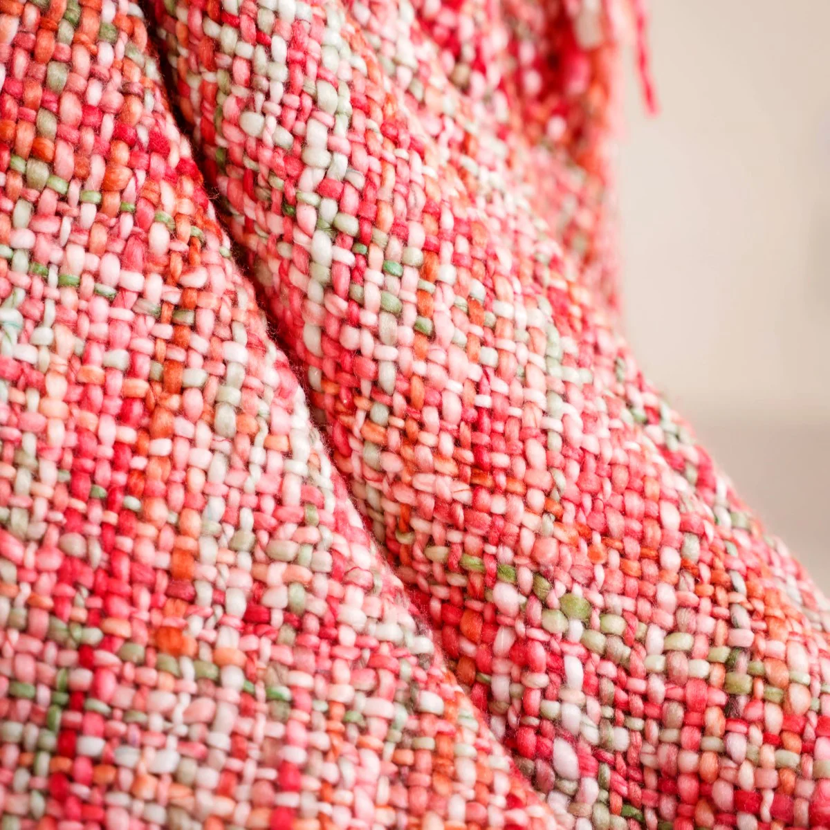 Chunky Knit Sofa Throw Multicolour - Image 4