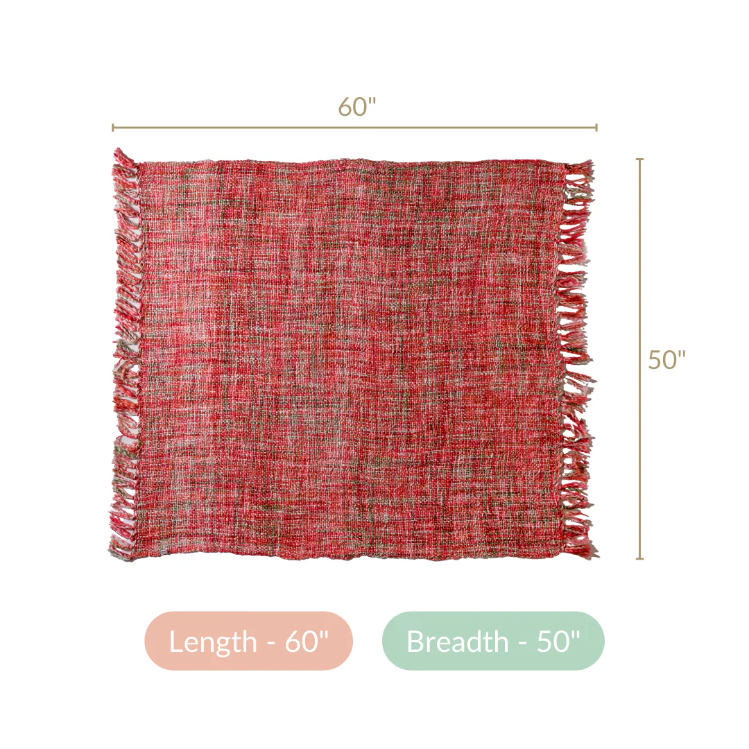 Chunky Knit Sofa Throw Multicolour - Image 7