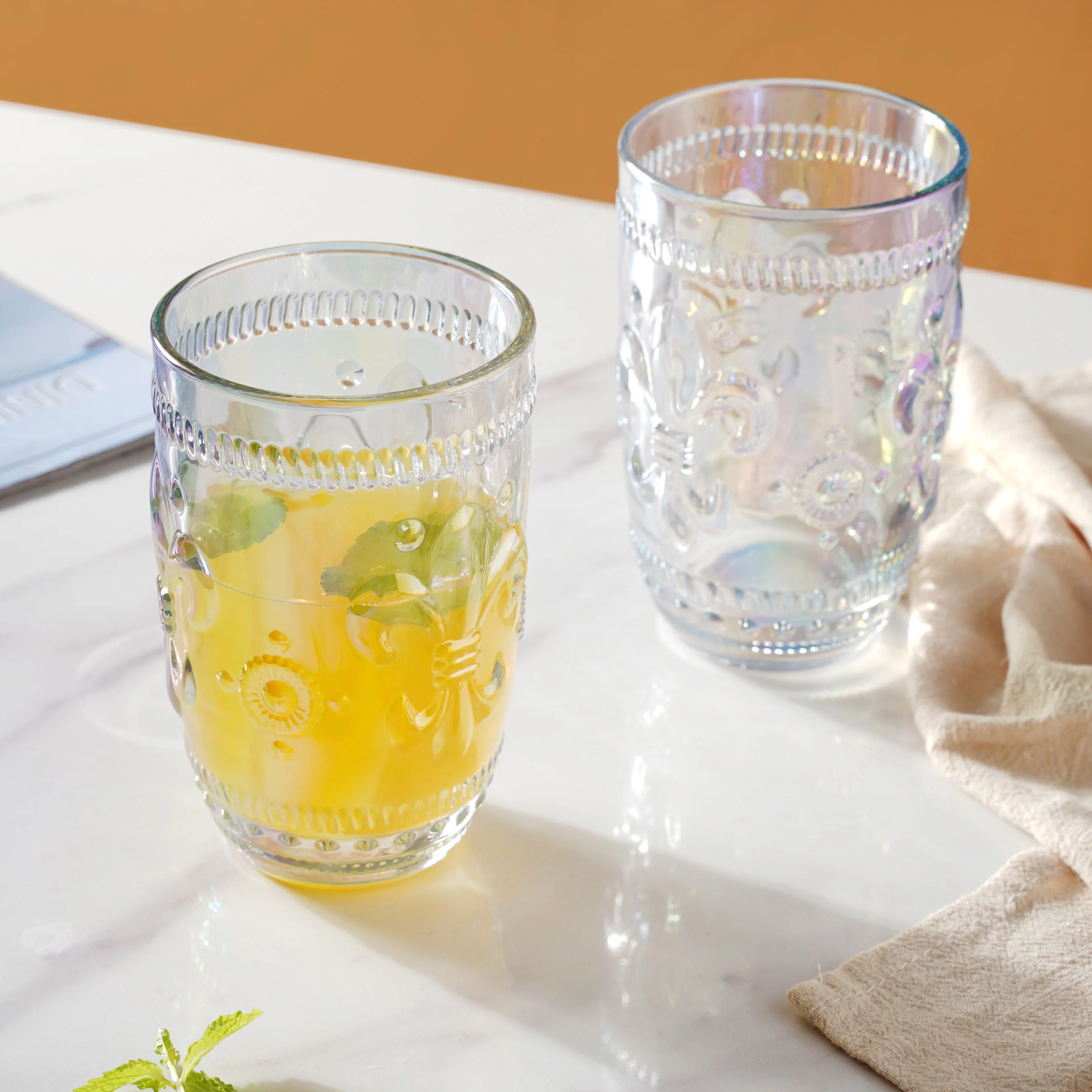 Colored Drinking Glass Set of 2 - Image 4