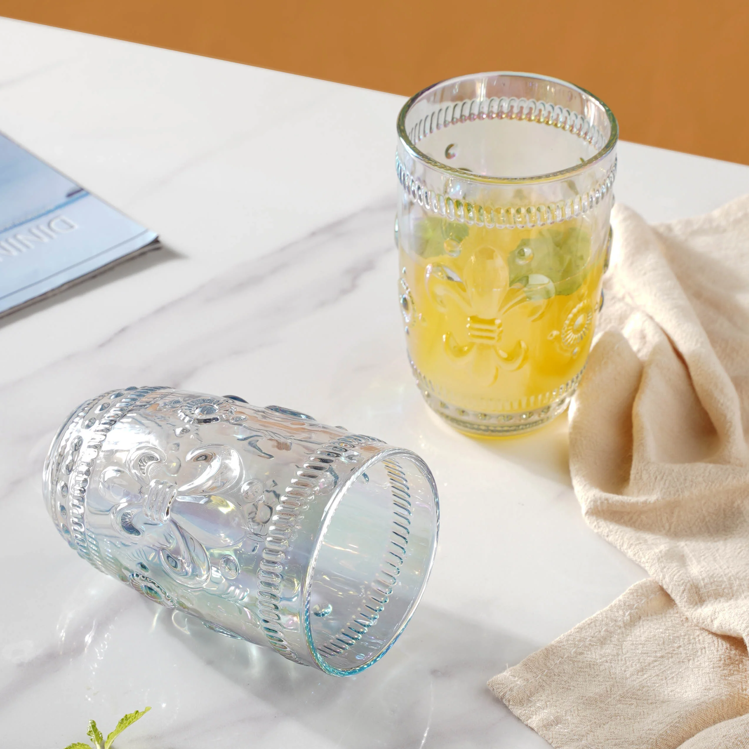 Colored Drinking Glass Set of 2 - Image 6