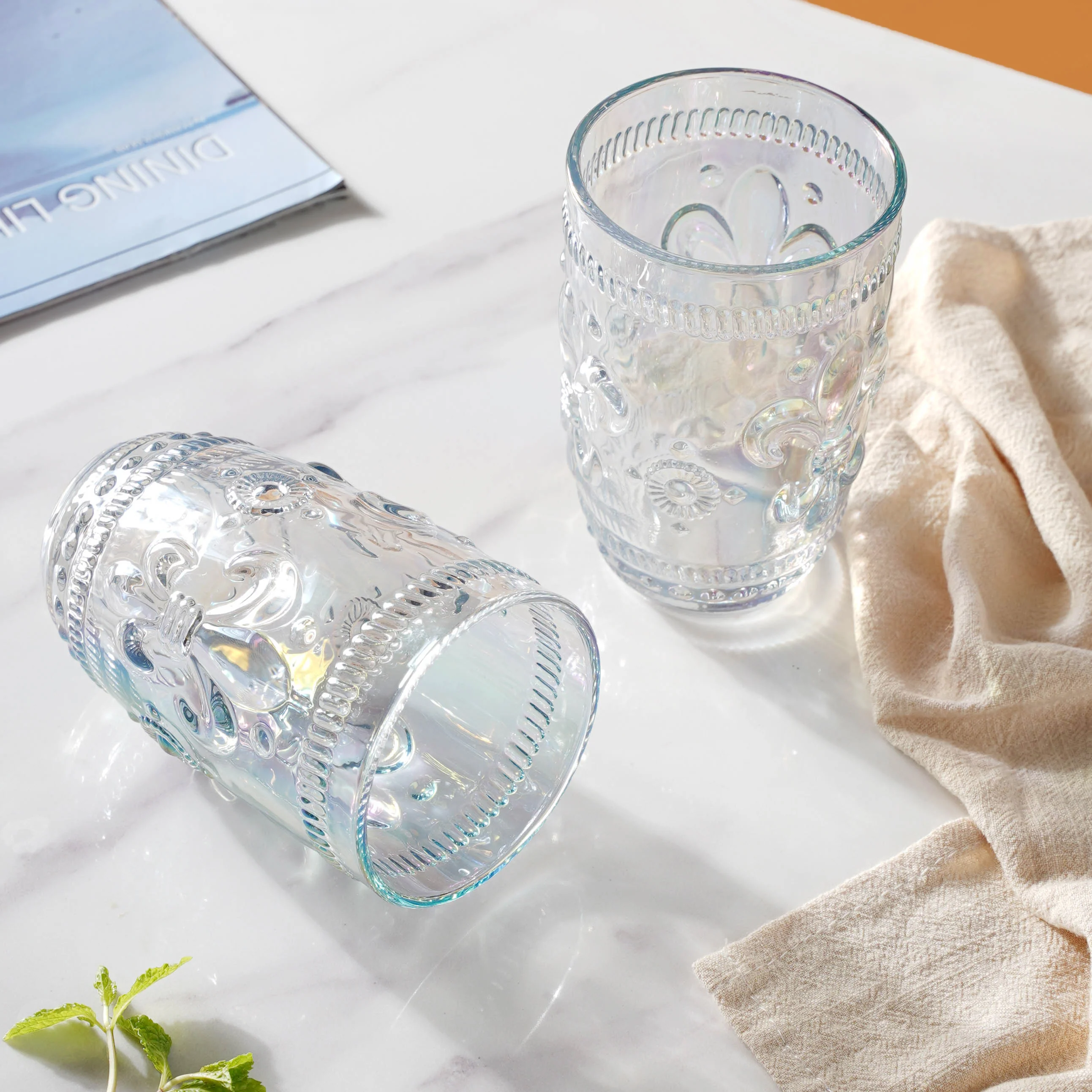 Colored Drinking Glass Set of 2 - Image 7