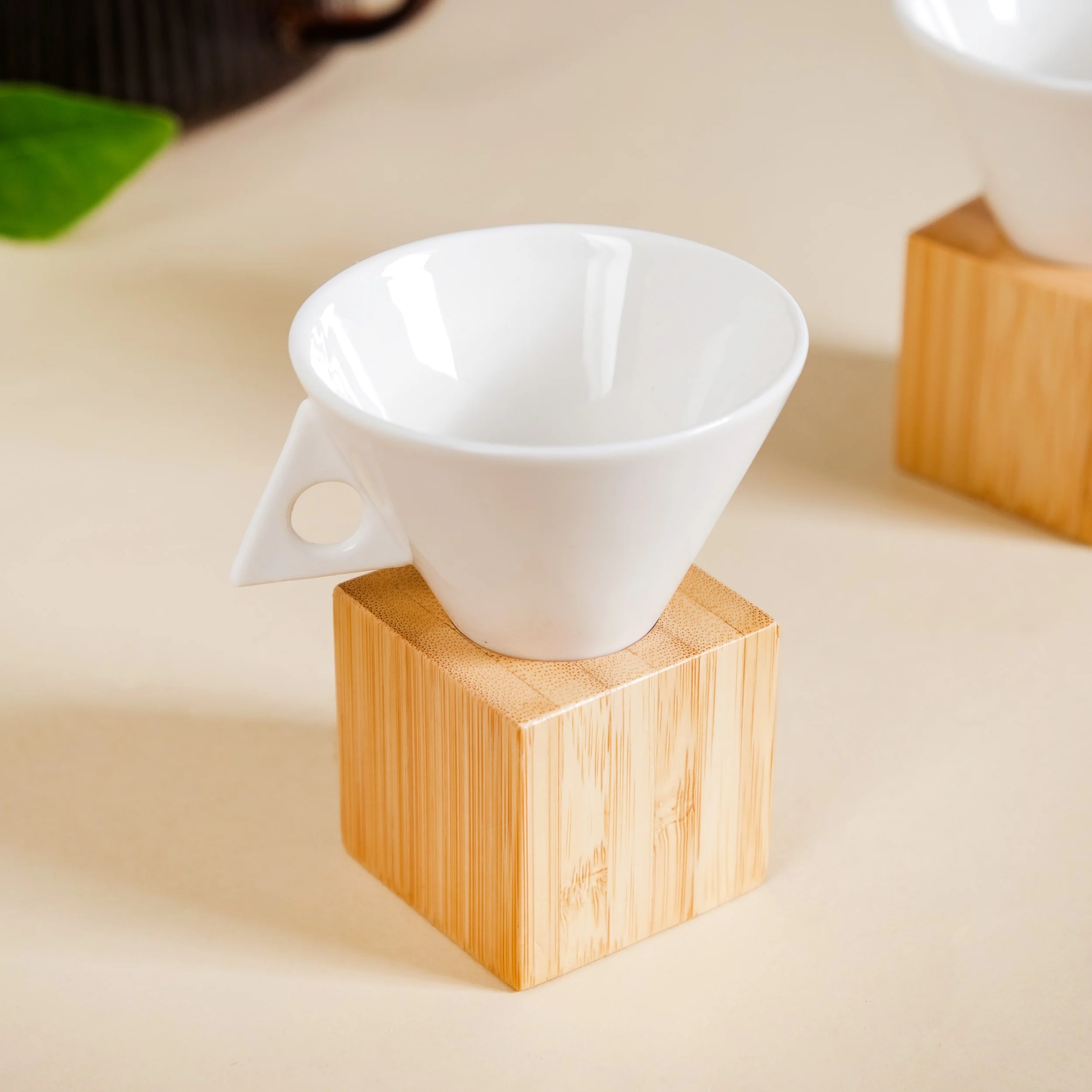 Conical Espresso Cup With Stand Set Of 2 90ml - Image 6