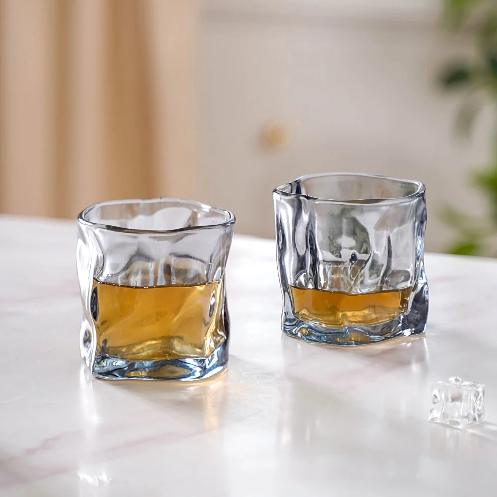 Crystal Water Glass Grey Set of 6 - Image 6