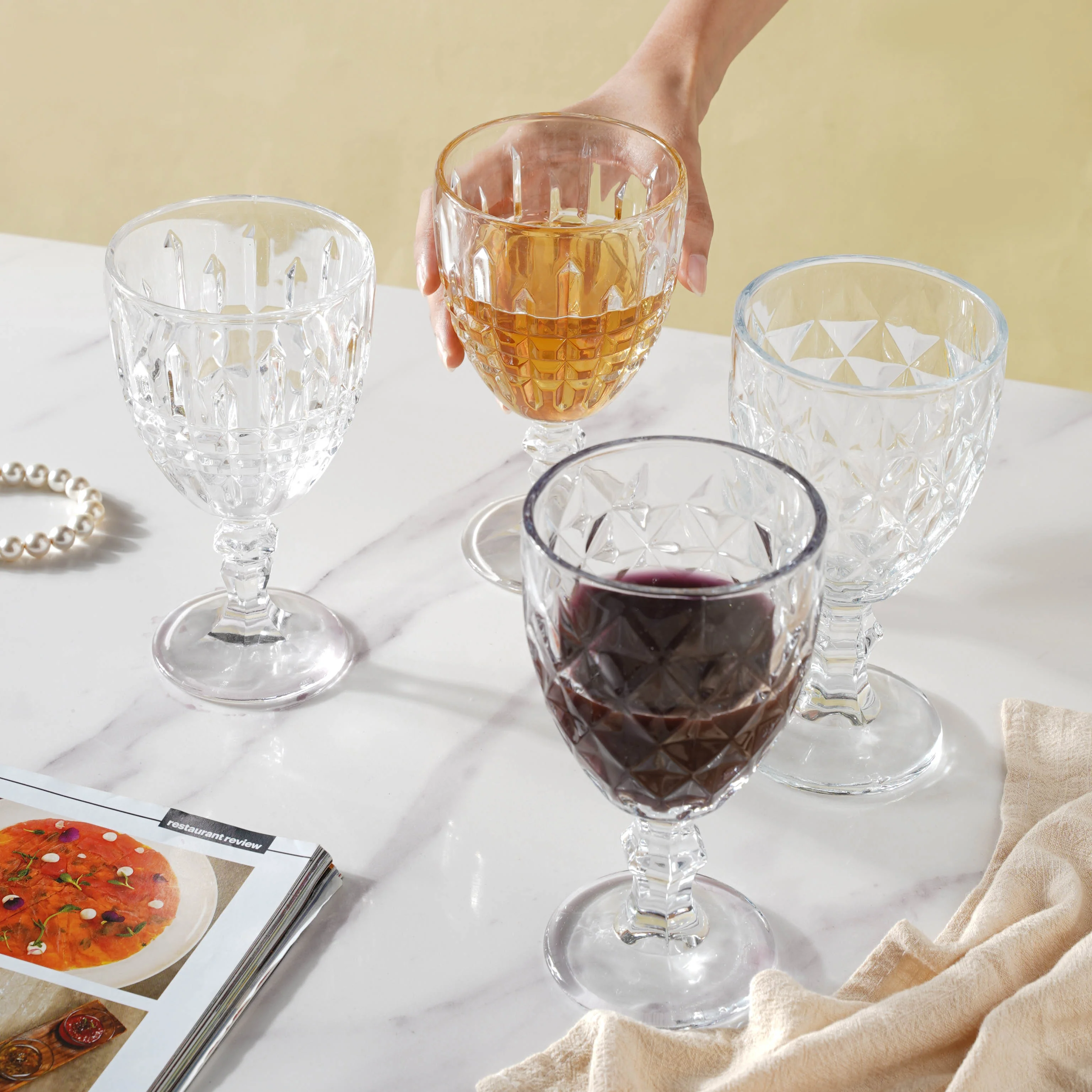 Crystal Wine Glass Set of 2 - Image 6