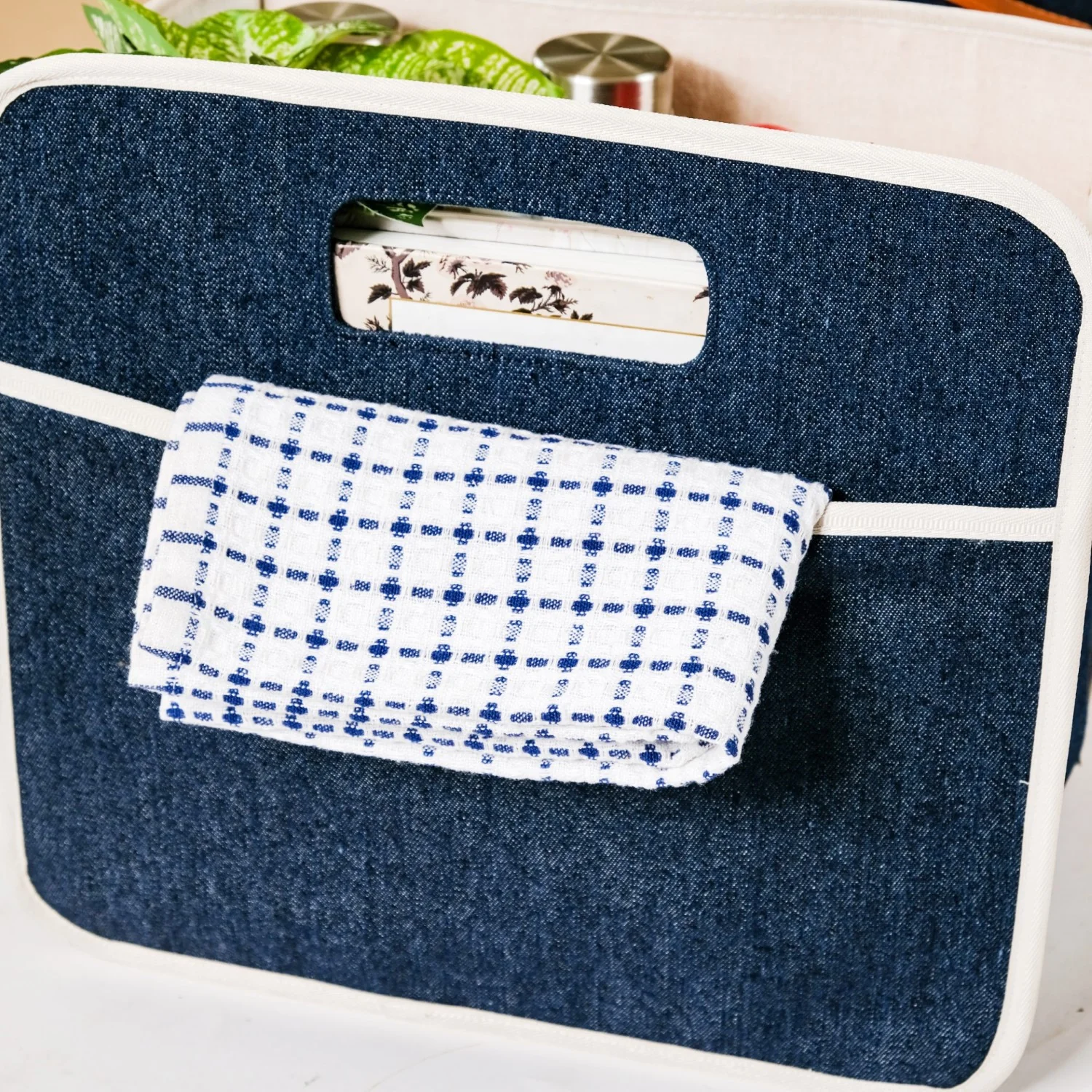 Denim Multipurpose Foldable Basket 57 Litres - Image 12