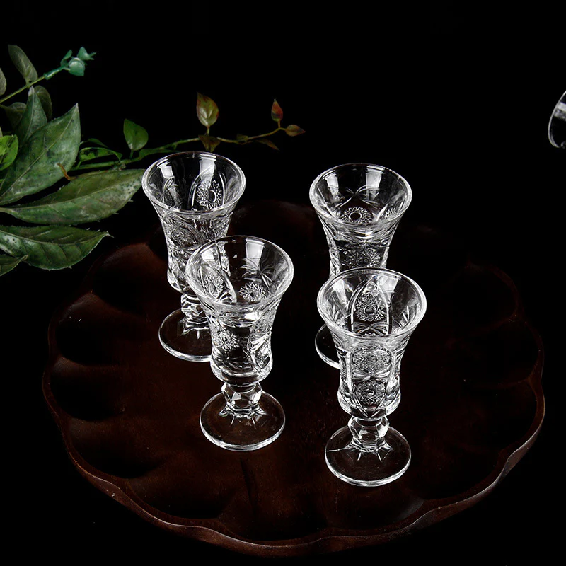 Designed Small Stemmed Glass Set of 2 - Image 7