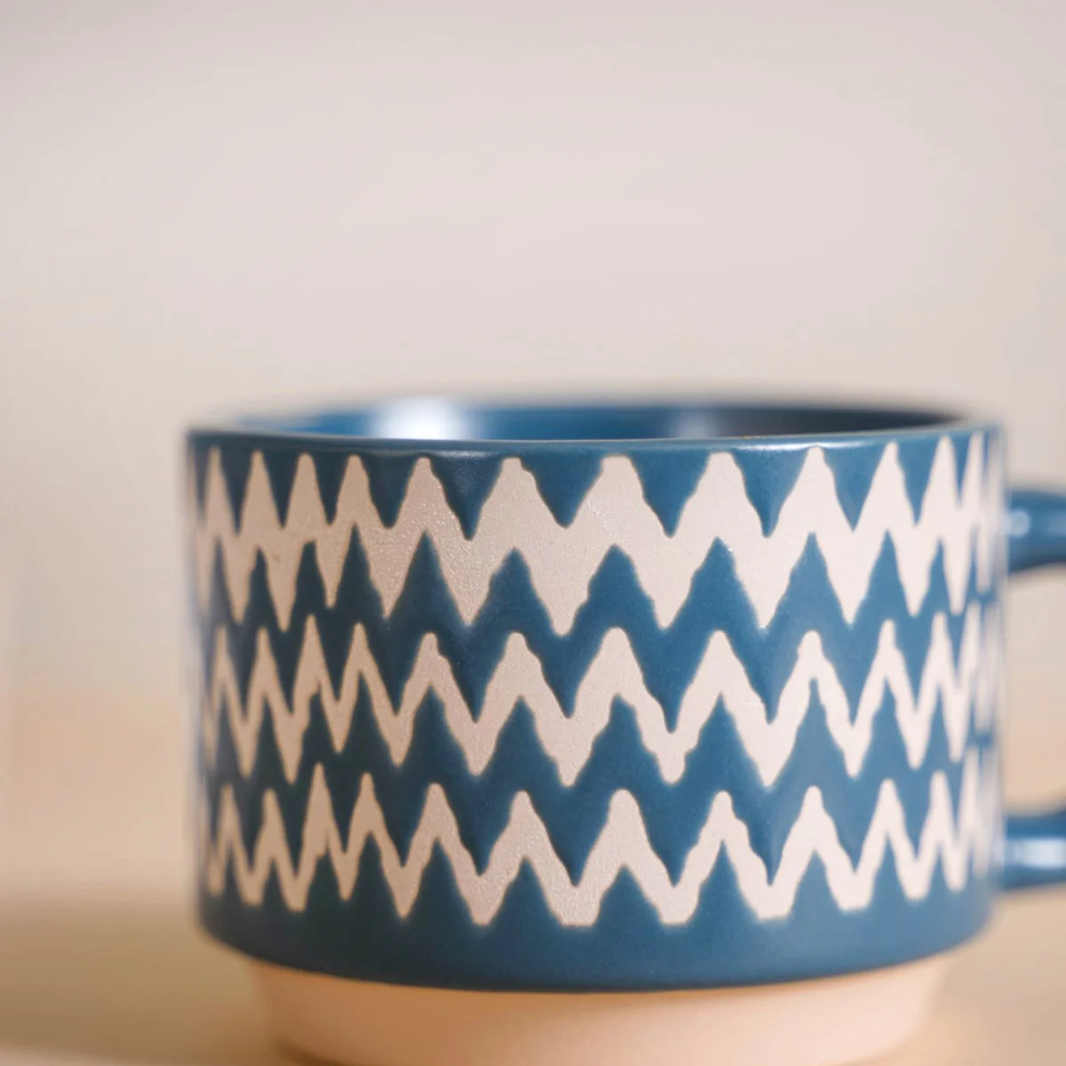 Eclectic Stackable Cups Set Of 4 With Stand Blue 100ml - Image 8