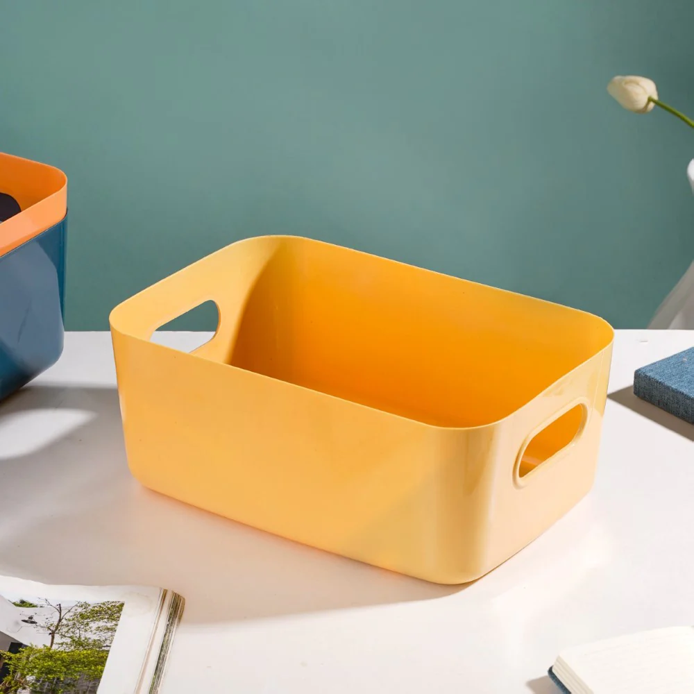 Essentials Storage Basket Yellow Set Of 2 11 Inch - Image 10