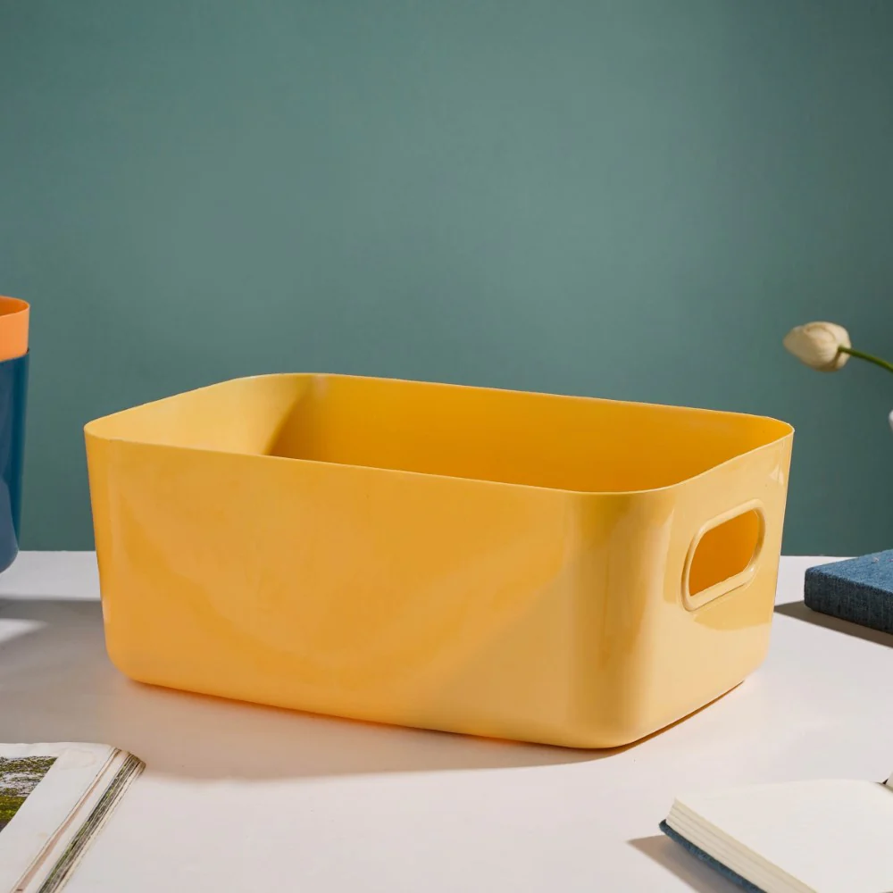 Essentials Storage Basket Yellow Set Of 2 11 Inch - Image 6