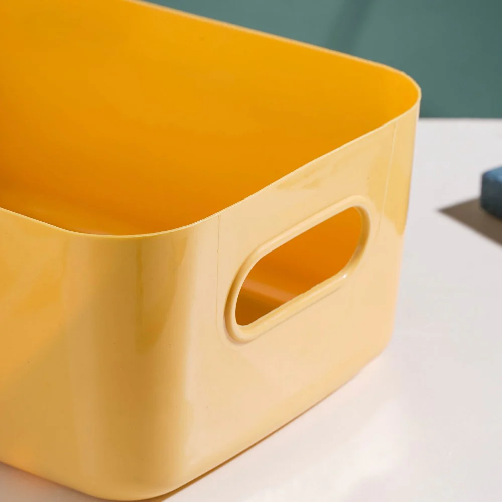 Essentials Storage Basket Yellow Set Of 2 11 Inch - Image 8