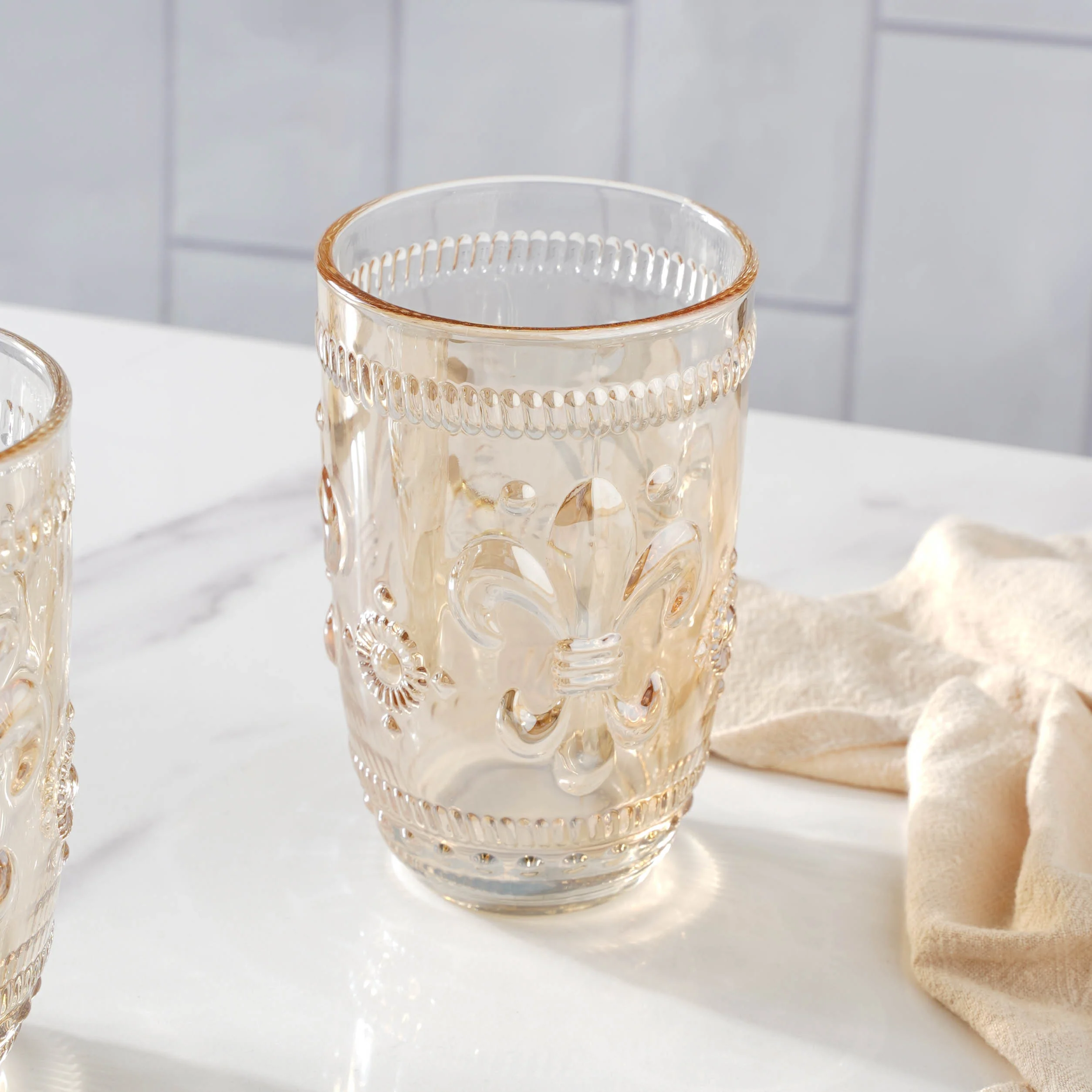 Fancy Water Glass Set of 2 - Image 3