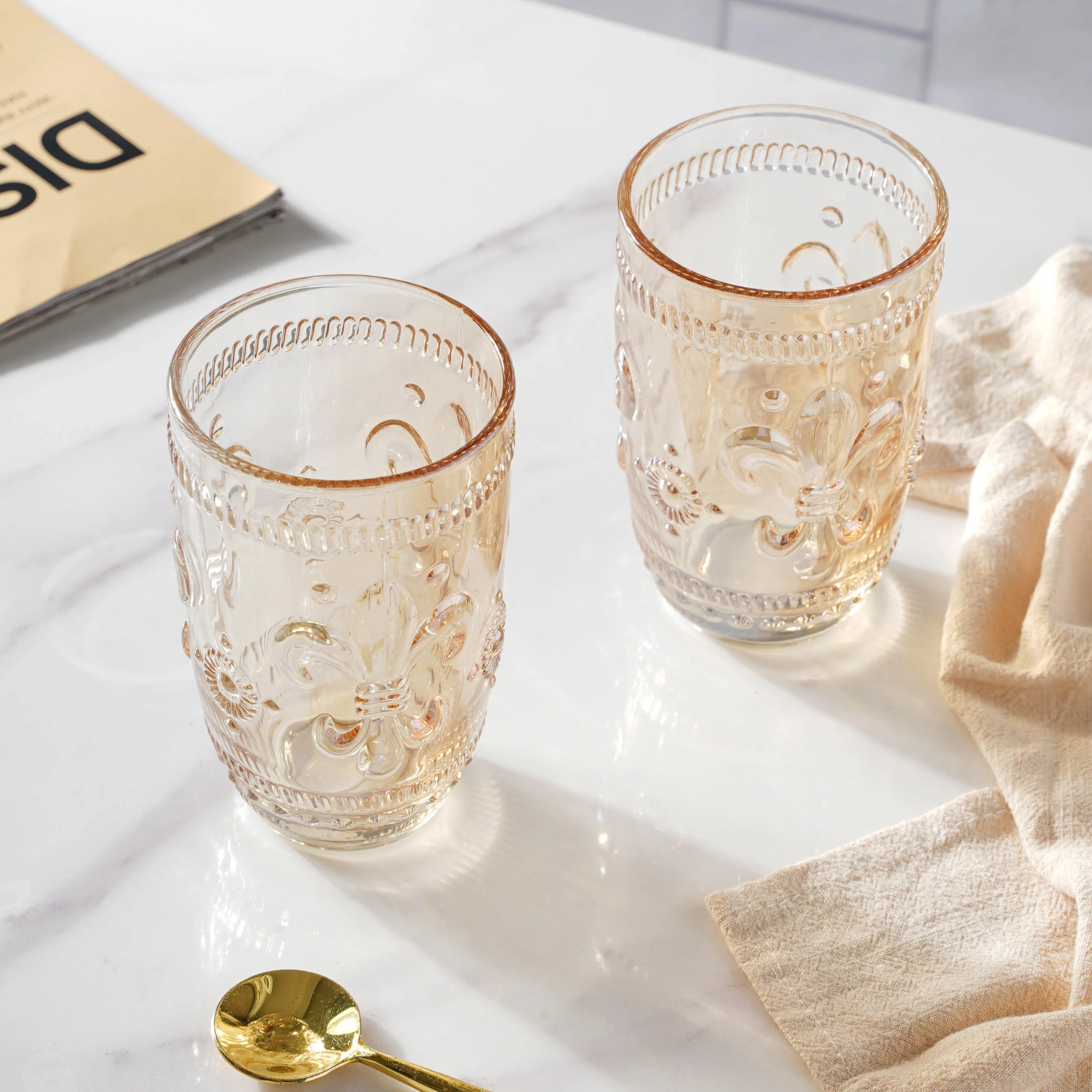 Fancy Water Glass Set of 2 - Image 4