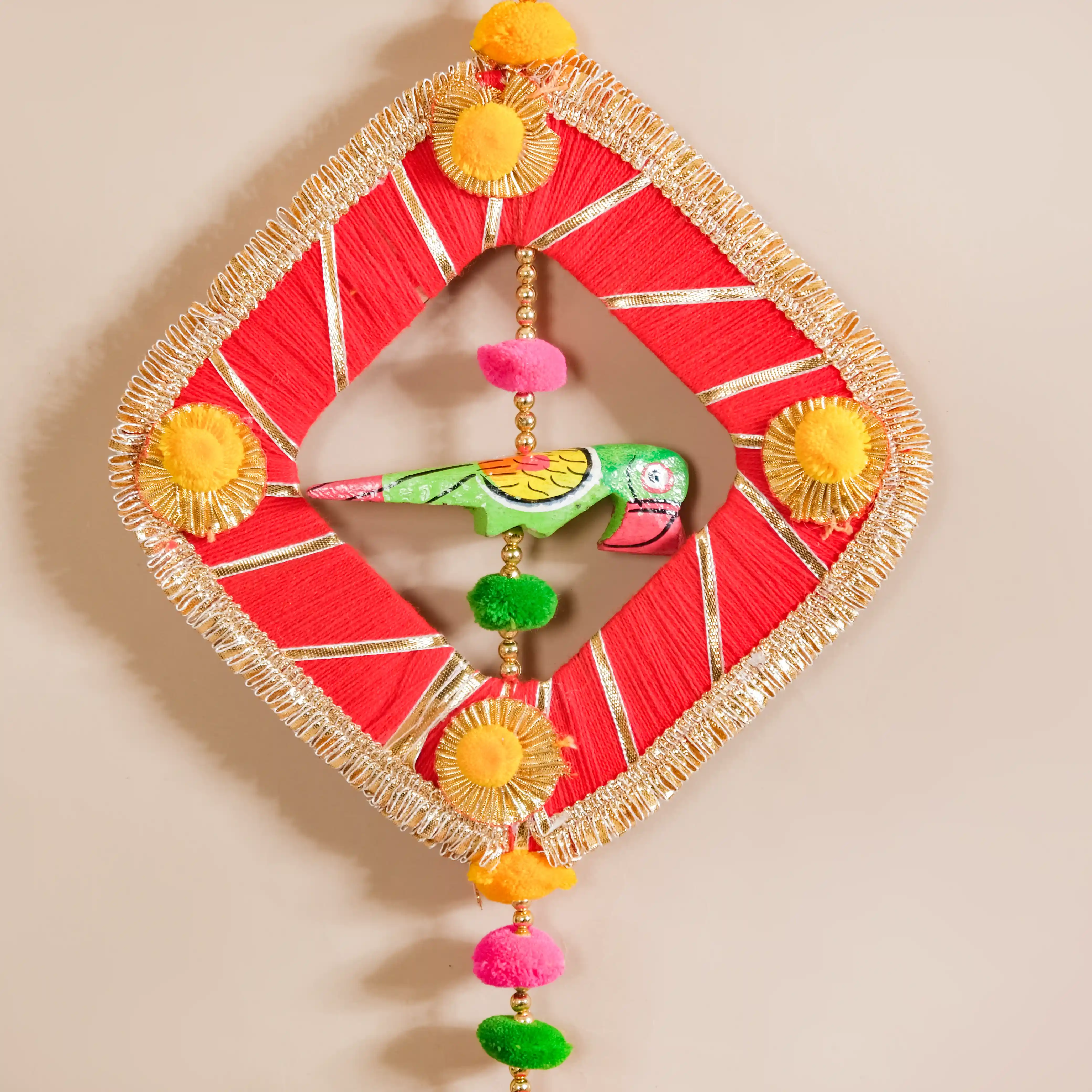 Festive Bell Multicolour Wall Hanging Set of 2 - Image 7