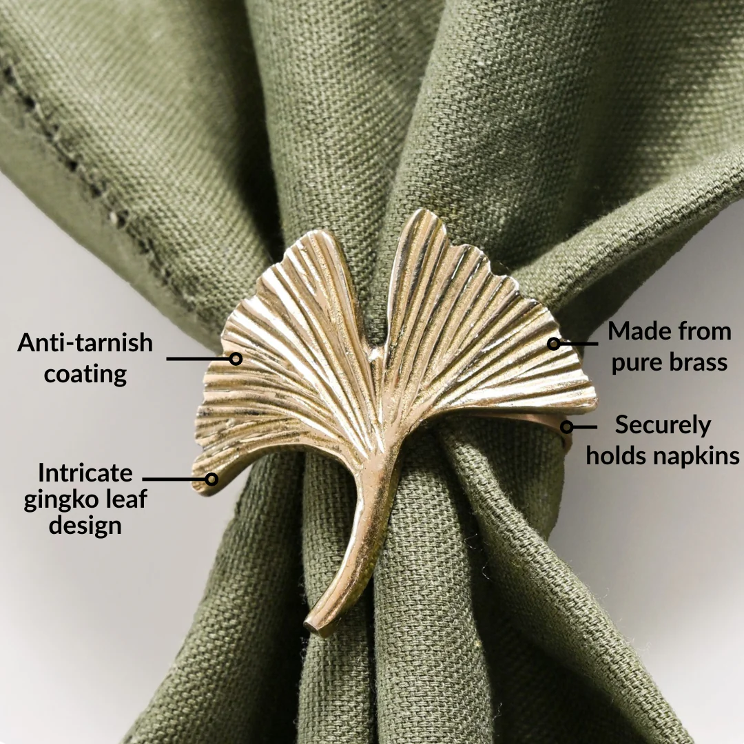 Floral Rouge Table Linen Gift Hamper With Set Of 6 Rings Napkins And Mats - Image 4