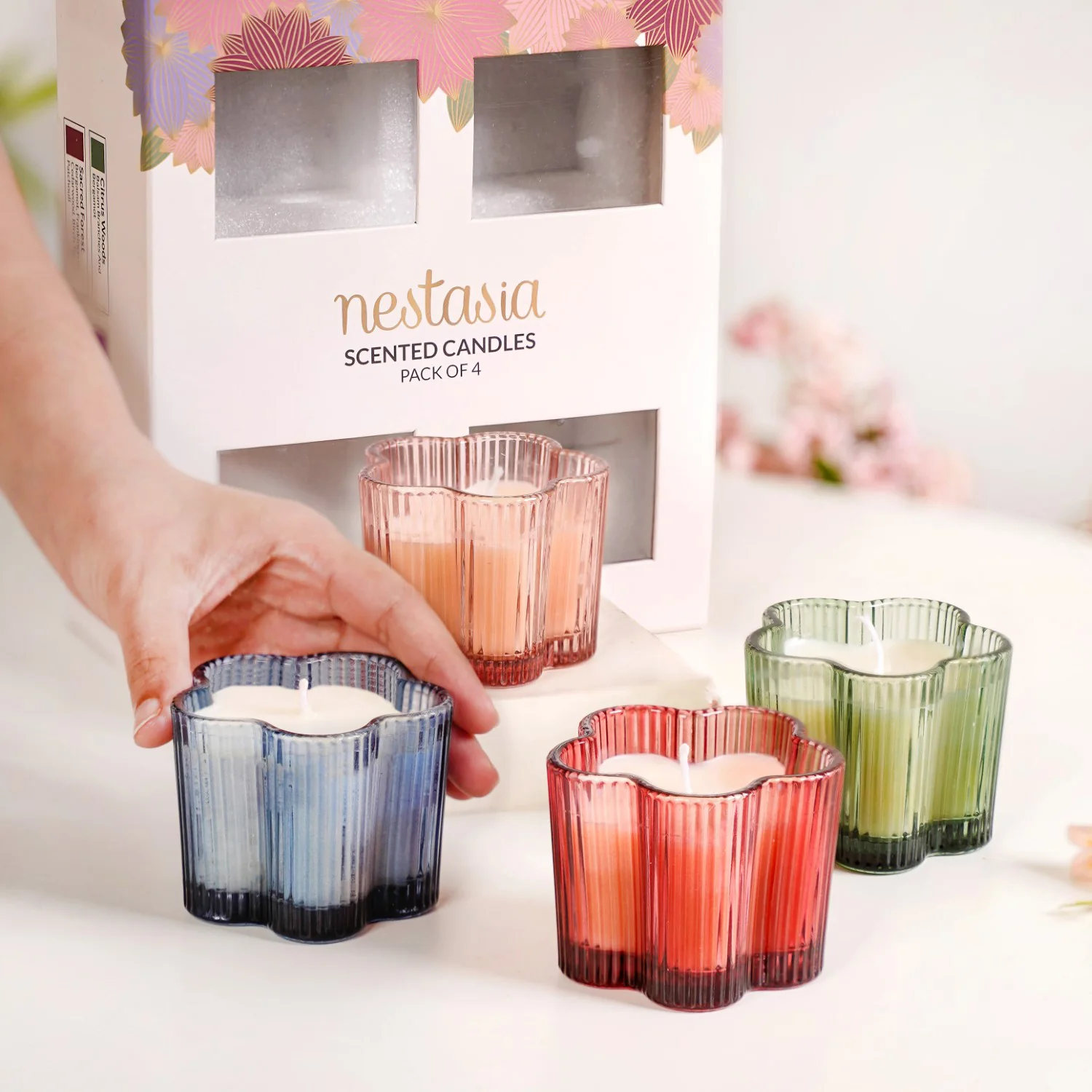 Four Seasons Of Scents Fragrant Candles Gift Set Of 4 - Image 3