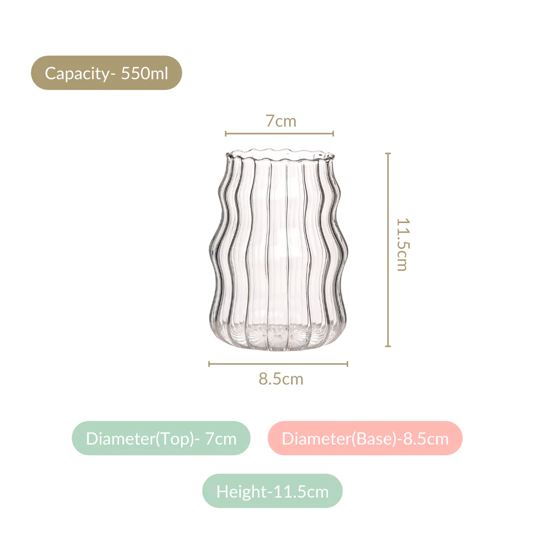 Glass Coffee Glasses Set Of 4 550ml - Image 4