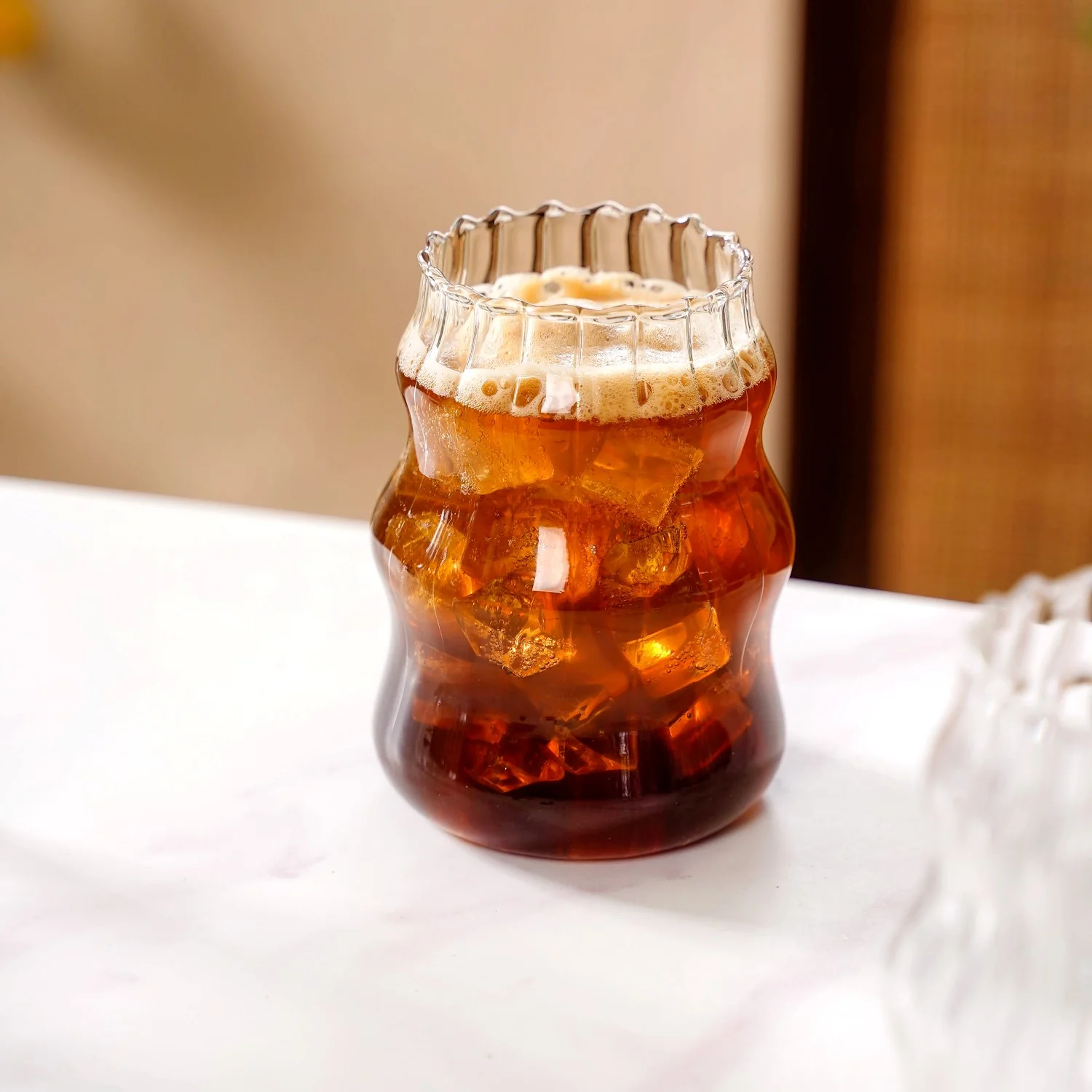 Glass Coffee Glasses Set Of 4 550ml - Image 6