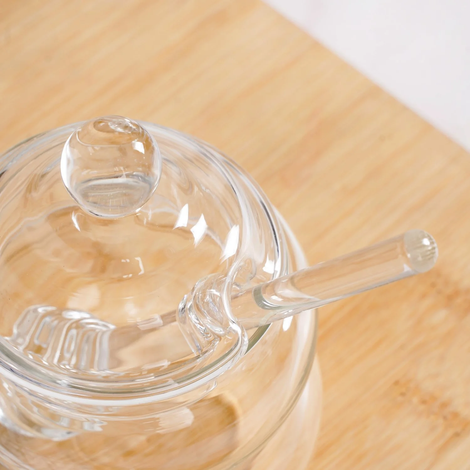 Glass Honey Jar with Dipper And Lid 300ml - Image 8