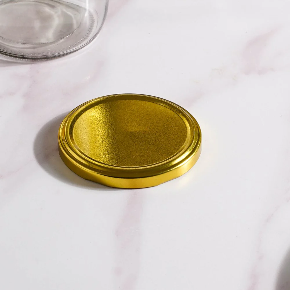 Glass Kitchen Storage Jar With Gold Lid Set Of 4 950ml - Image 11