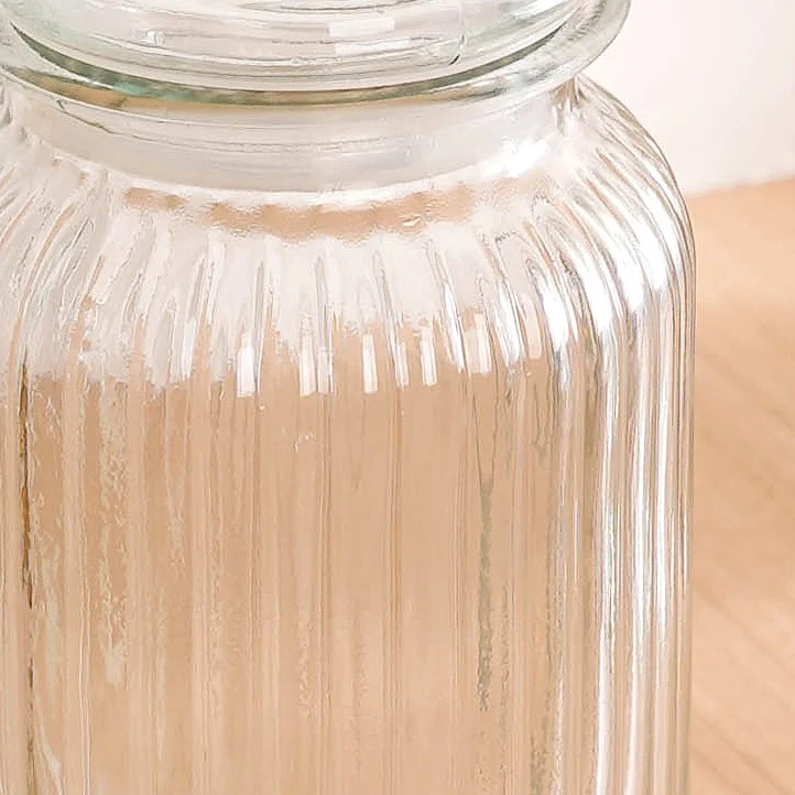 Glass Storage Jar With Lid Set Of 4 1 Litre - Image 7