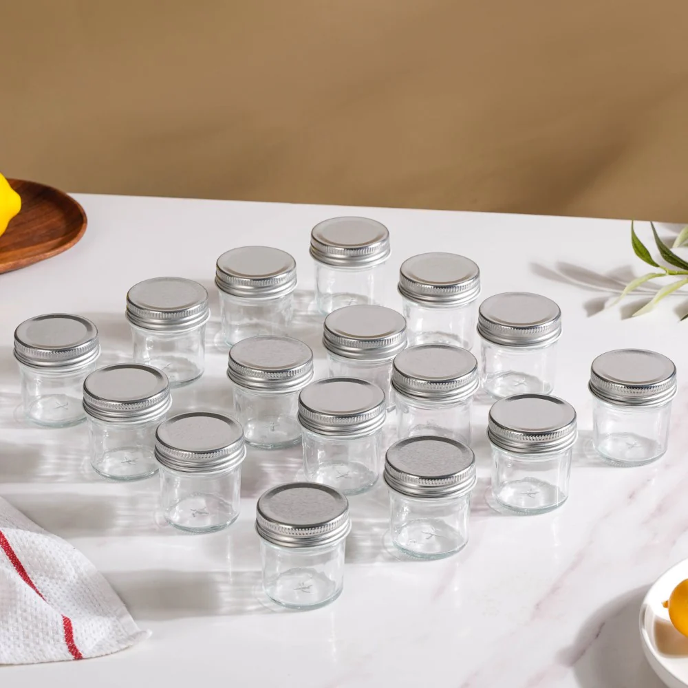 Glass Storage Jars With Lid Set Of 16 50ml - Image 11