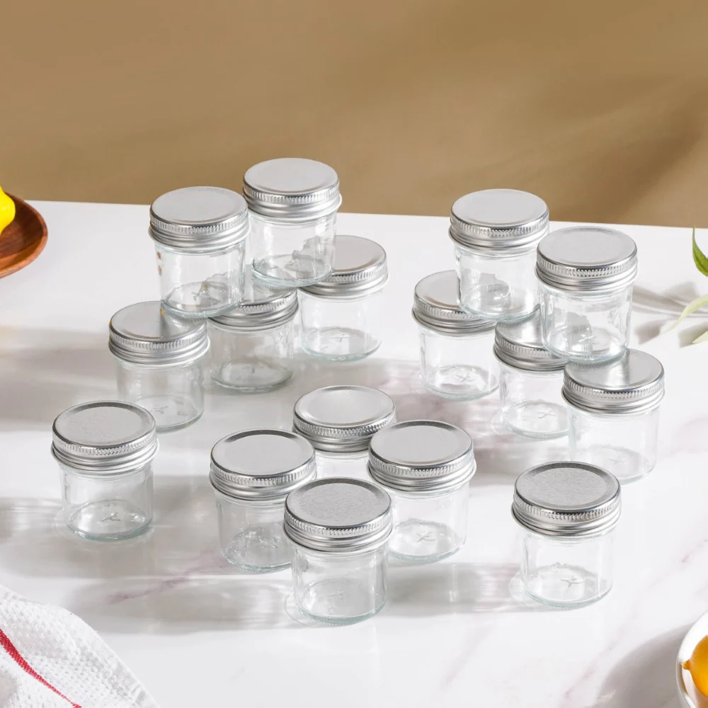 Glass Storage Jars With Lid Set Of 16 50ml - Image 12