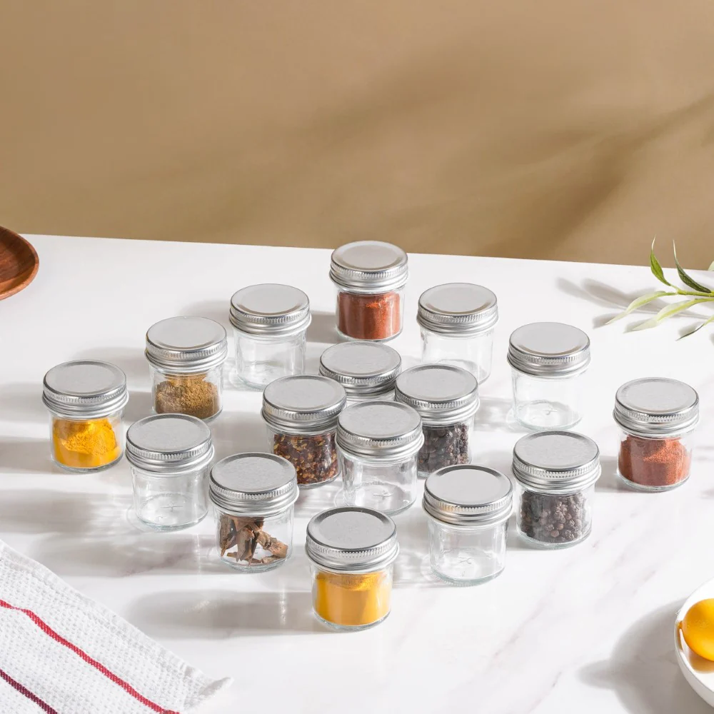 Glass Storage Jars With Lid Set Of 16 50ml - Image 13