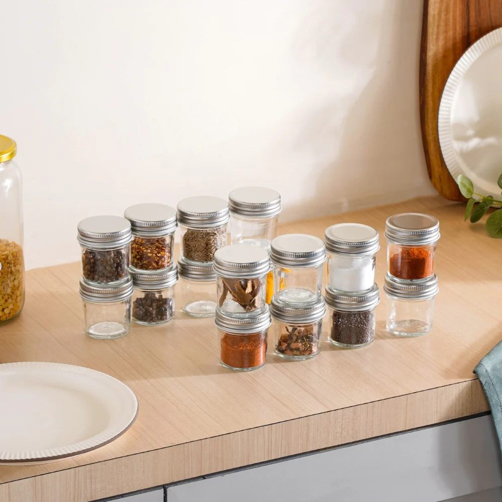 Glass Storage Jars With Lid Set Of 16 50ml - Image 14