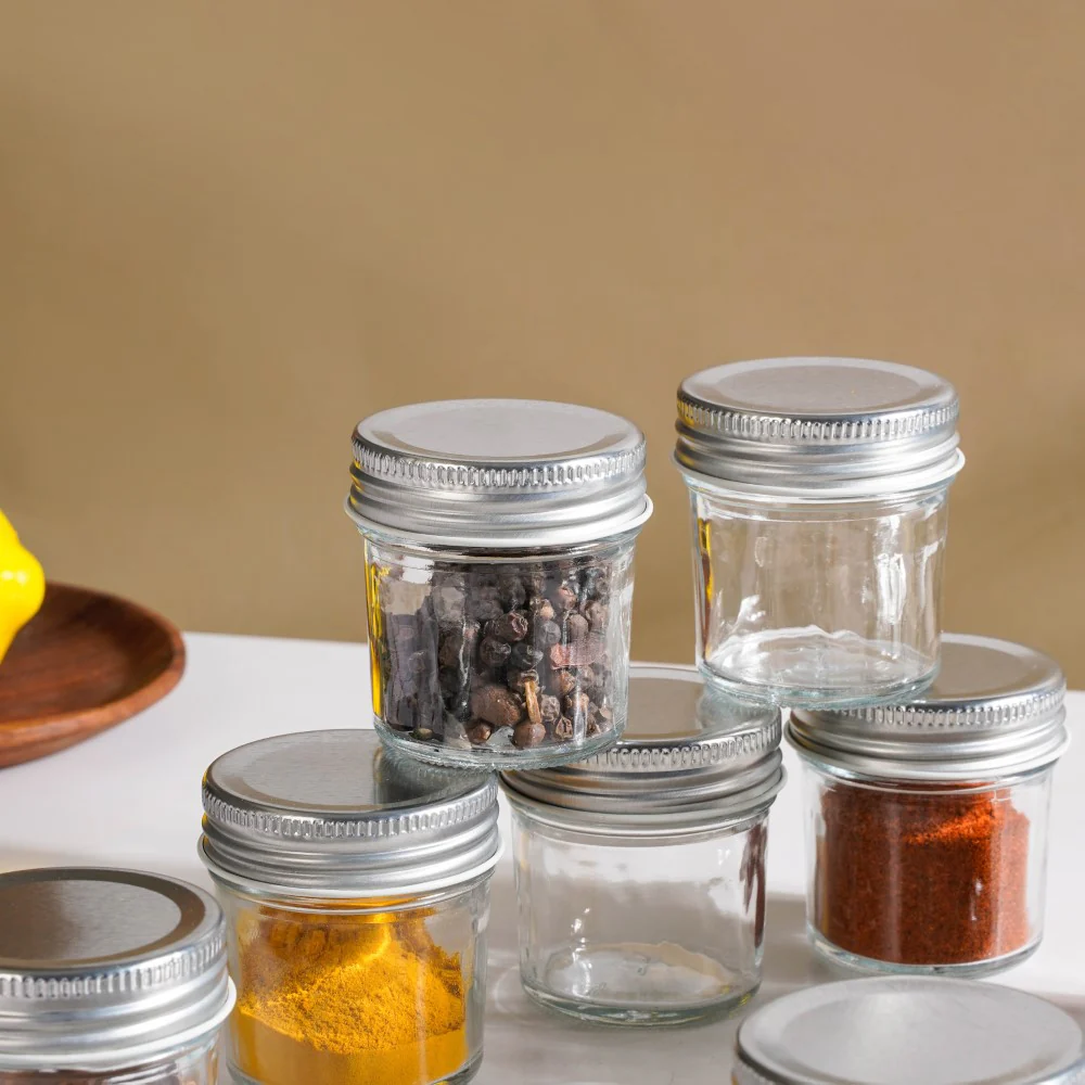 Glass Storage Jars With Lid Set Of 16 50ml - Image 4
