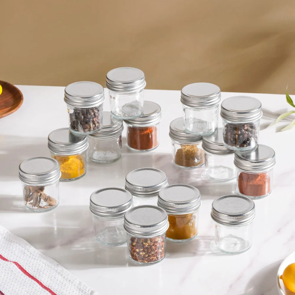Glass Storage Jars With Lid Set Of 16 50ml - Image 5