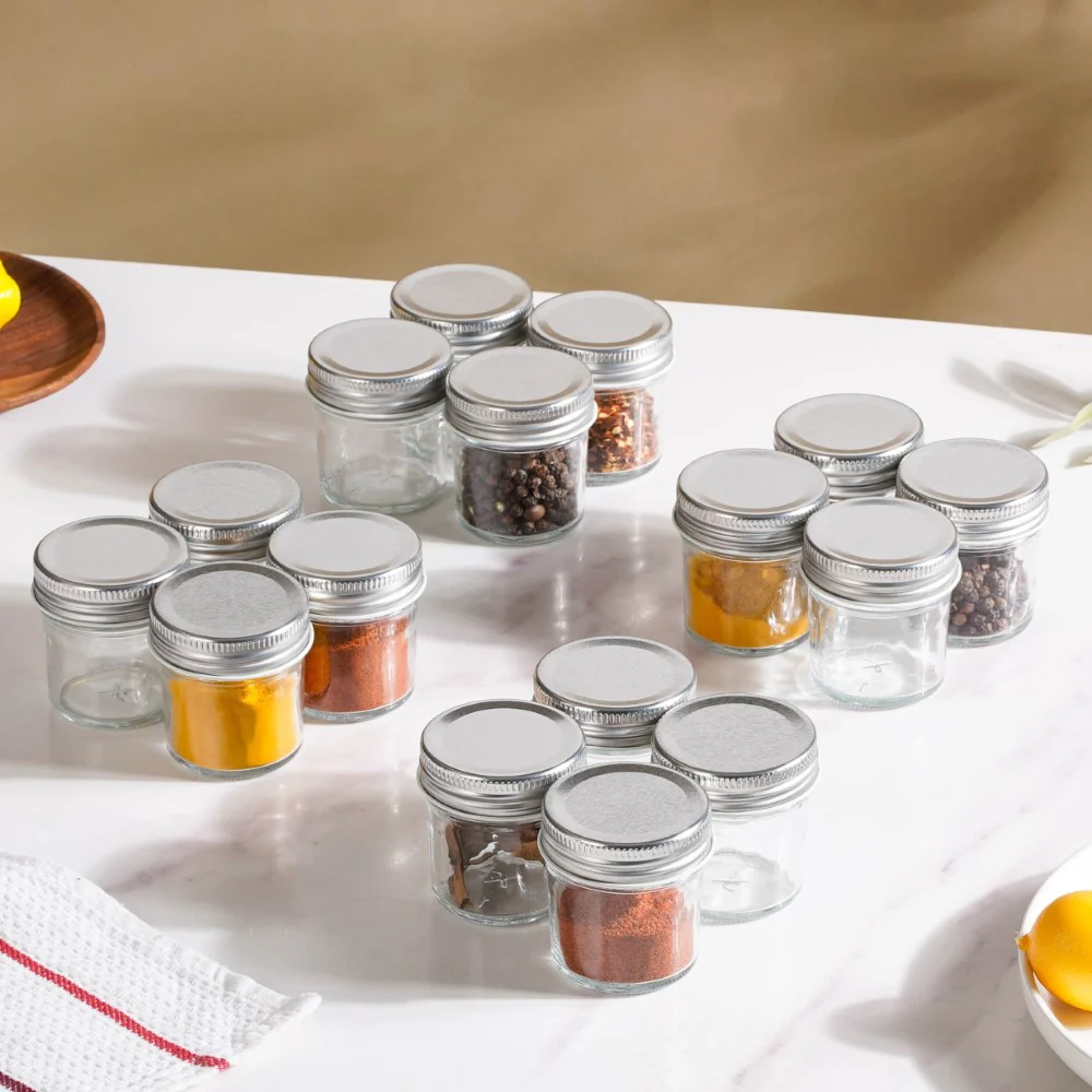 Glass Storage Jars With Lid Set Of 16 50ml - Image 9