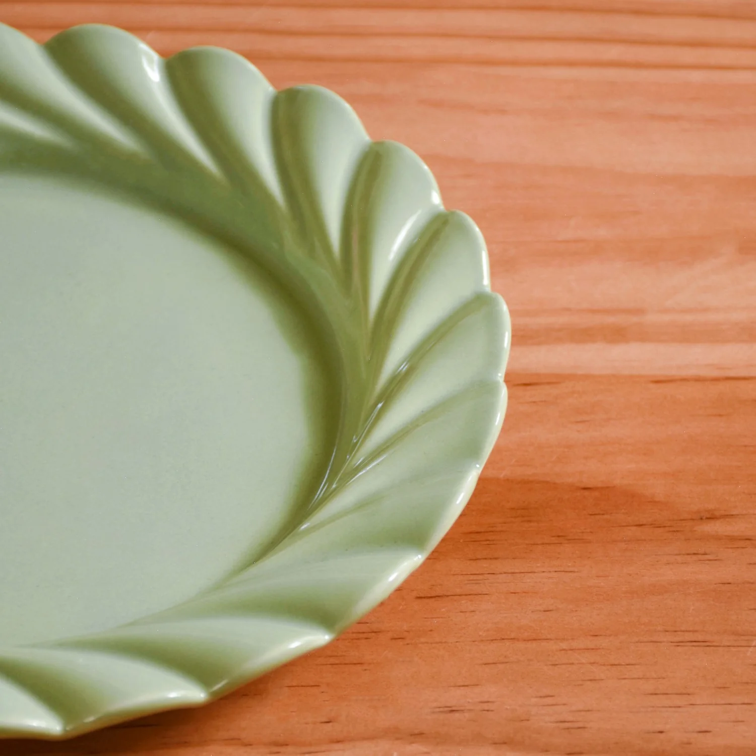 Green Snack Plates Set Of 4 Lao Luxury 9 Inch - Image 9